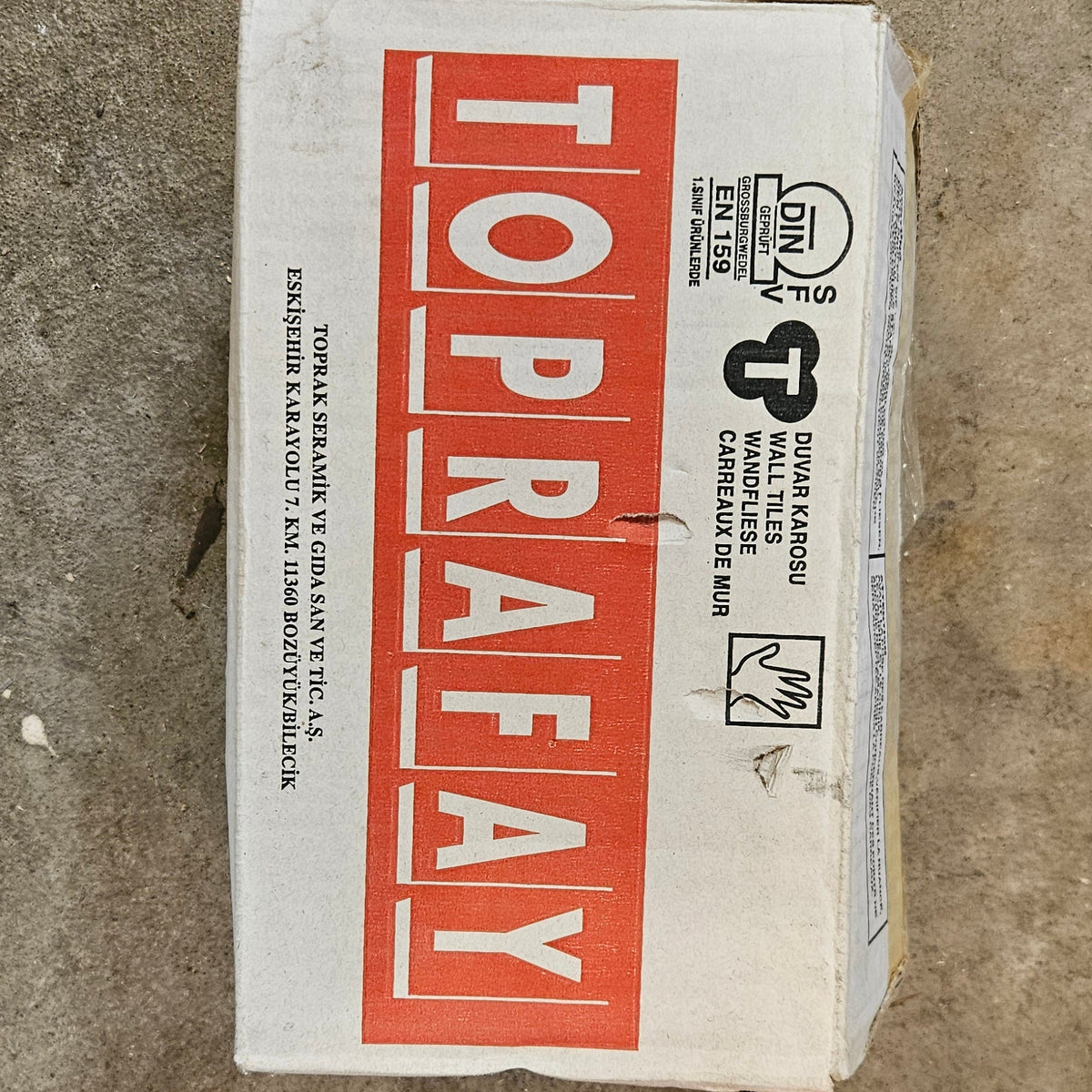 Kakel, vitt - Toprafay (1 m2)