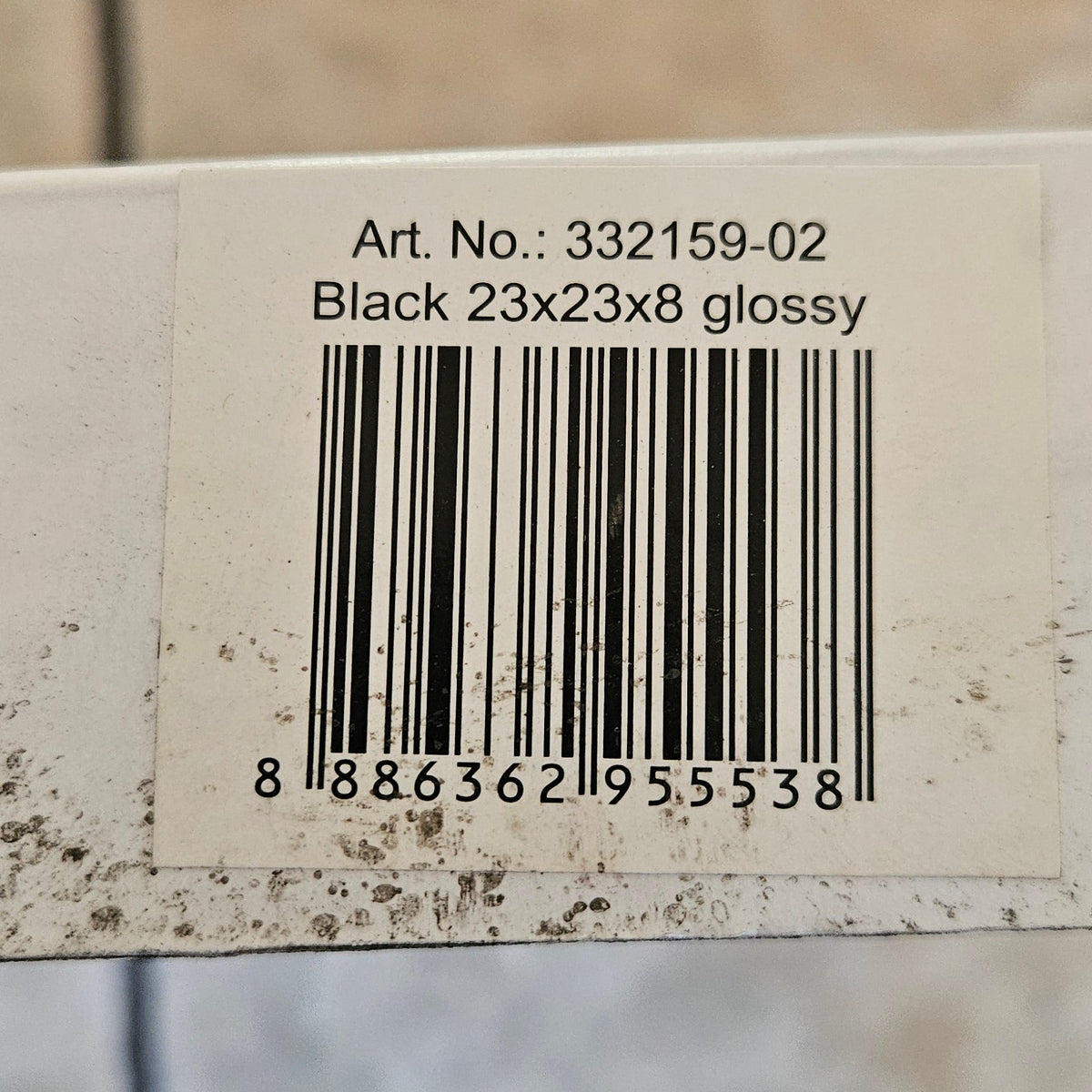 Glasmosaik 23x23 Svart – Konradssons Kakel (1 m2)