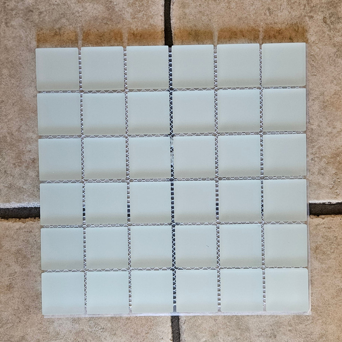 Glasmosaik 47x47 Vit – Konradssons Kakel (1 m2)