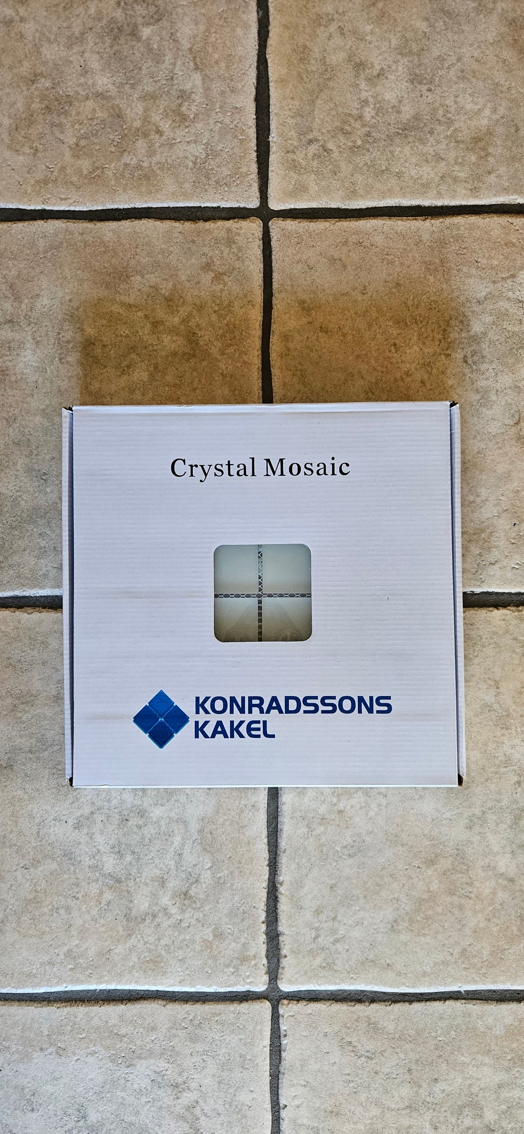 Glasmosaik 47x47 Vit – Konradssons Kakel (1 m2)