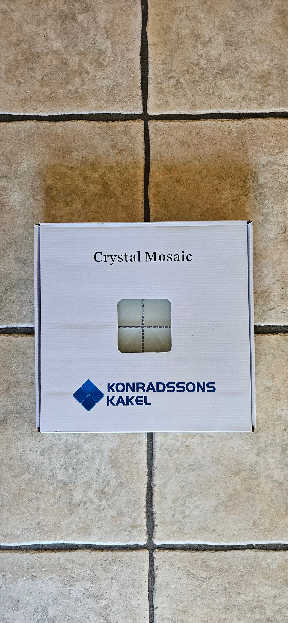 Glasmosaik 47x47 Vit – Konradssons Kakel (1 m2)