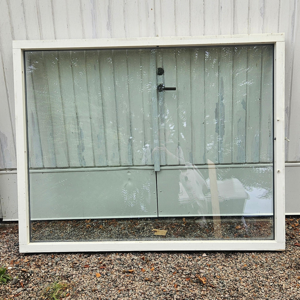 Fast aluminiumbeklätt fönster (18x14)