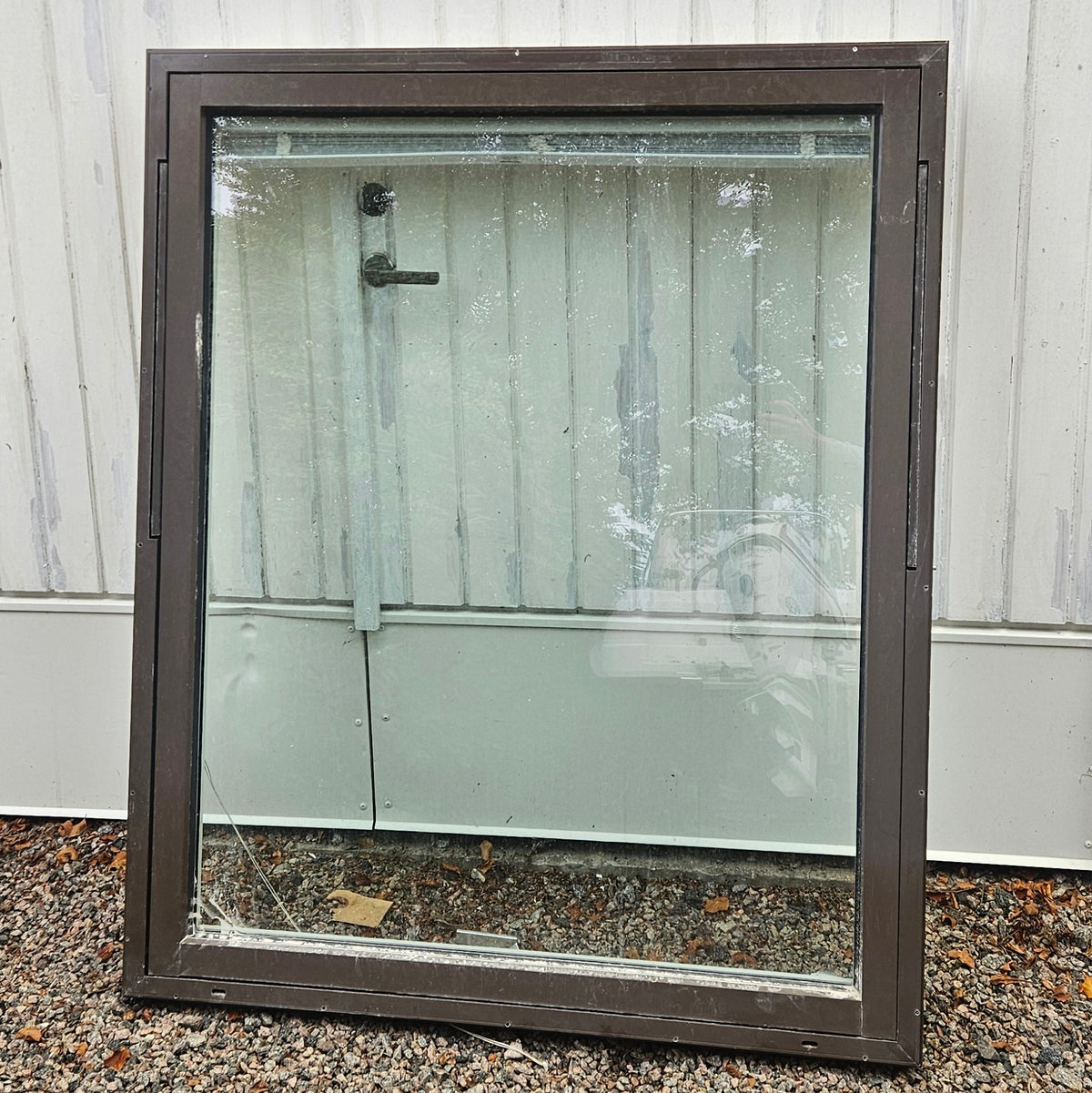 Aluminumbeklätt öppningsbart fönster, brunmålat (12x14)