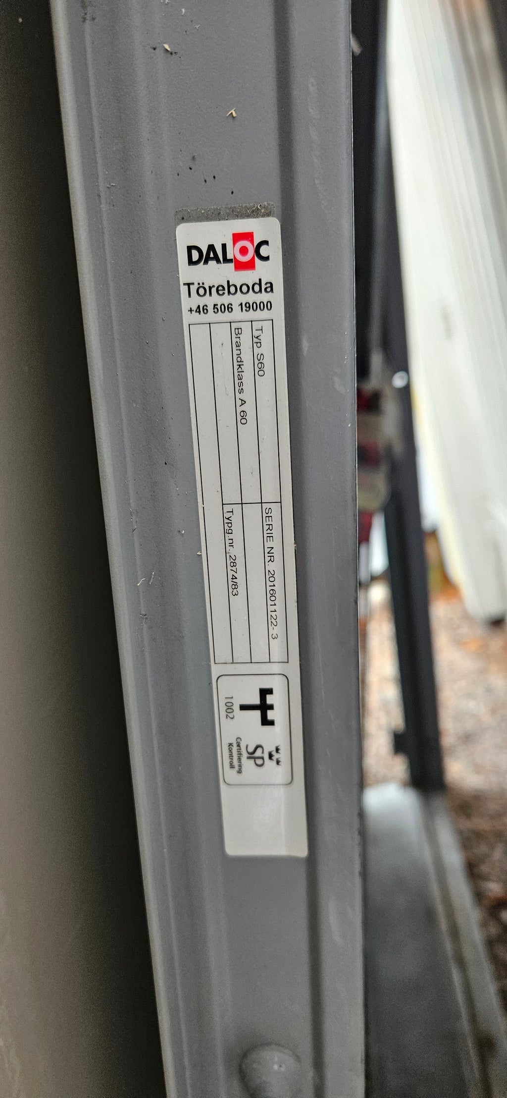 Stålpardörr S60 – Daloc (högerhängd)