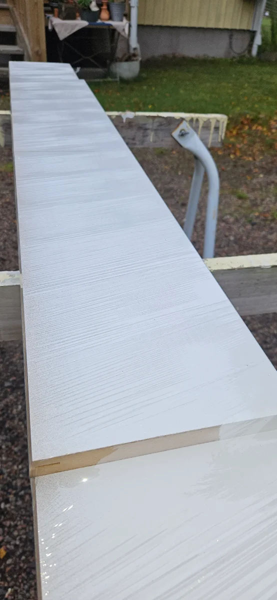Fönsterbänk vit MDF 50 cm