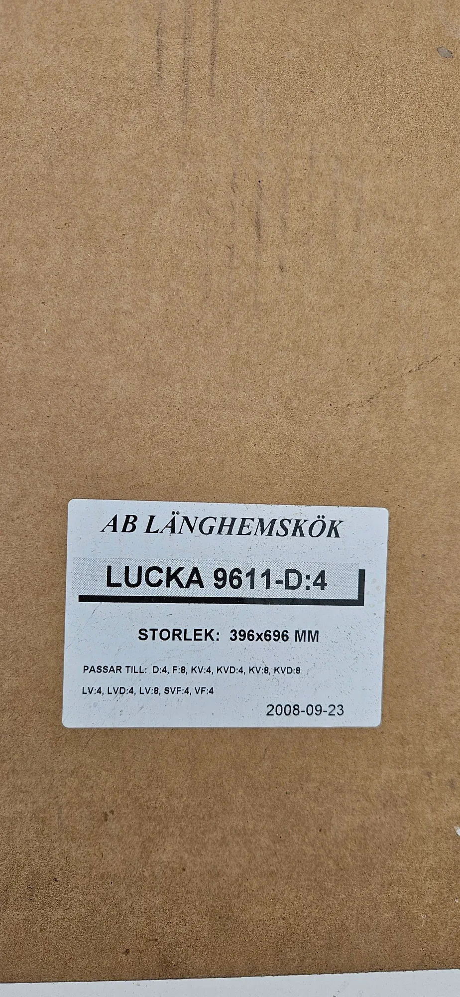 Överskåp med lucka - Länghemskök 40 cm